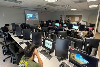 Students in a classroom